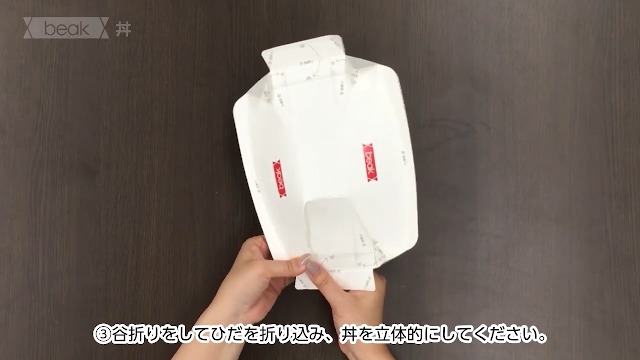 Amazon.co.jp: beak 折り紙食器 丼 5枚（封筒入り）×20セット（計100枚