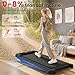 bigzzia Walking Pad Treadmill with Incline, Portable Treadmills Under Desk 8km/h, Running Machines for Home Small, with LED Display, Remote Control, 130kg Capacity, No Assembly (Black)