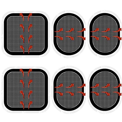 Coussinets électrodes pour le corps - Adhésifs pour électrodes - Compatible avec la ceinture abdominale Cover