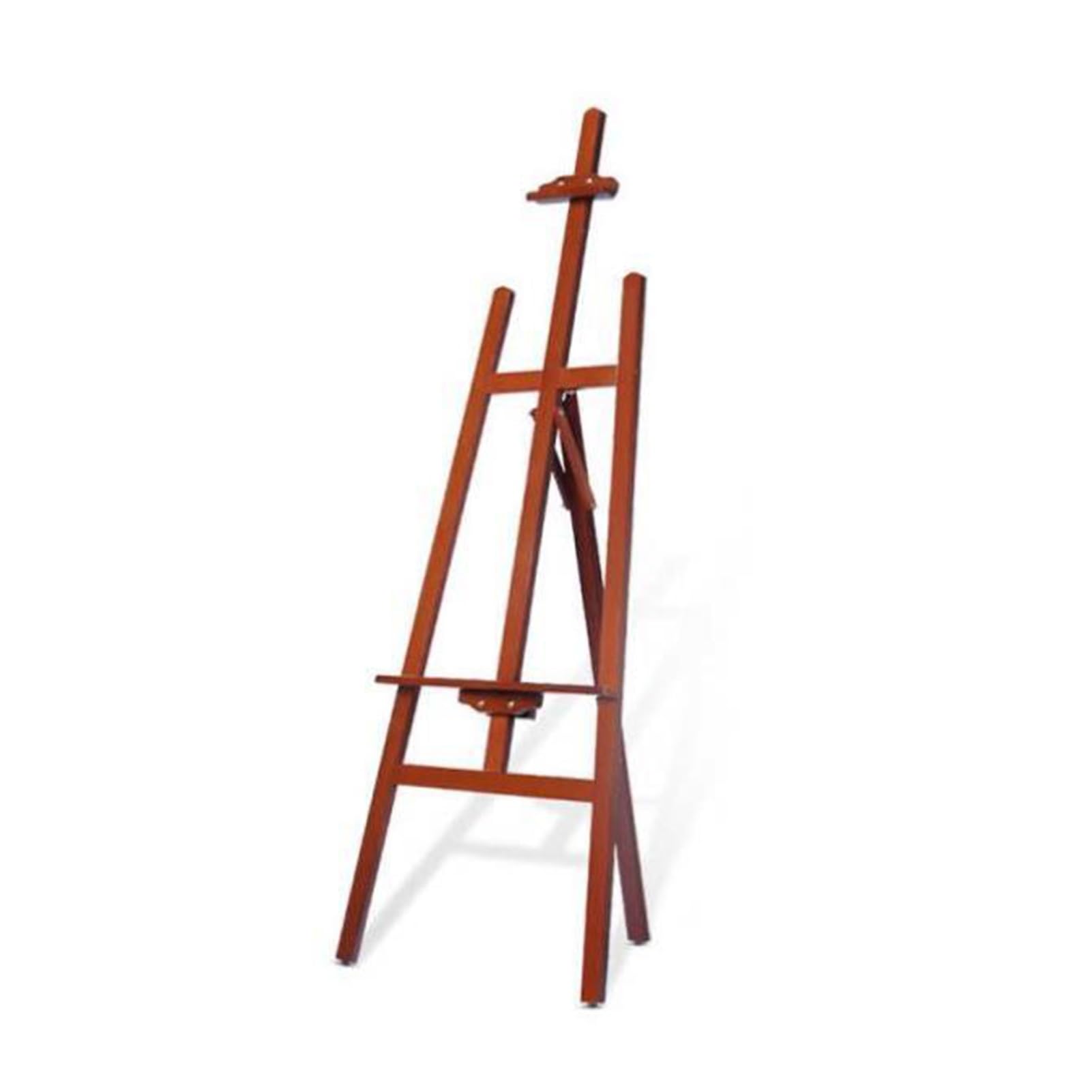 CWCQGH Sturdy Wooden Easel Stand for Weddings Adjustable Canvas Holder Thickened Display Easel for Art Presentations Portable Art Showcase Stand (4 150cm)