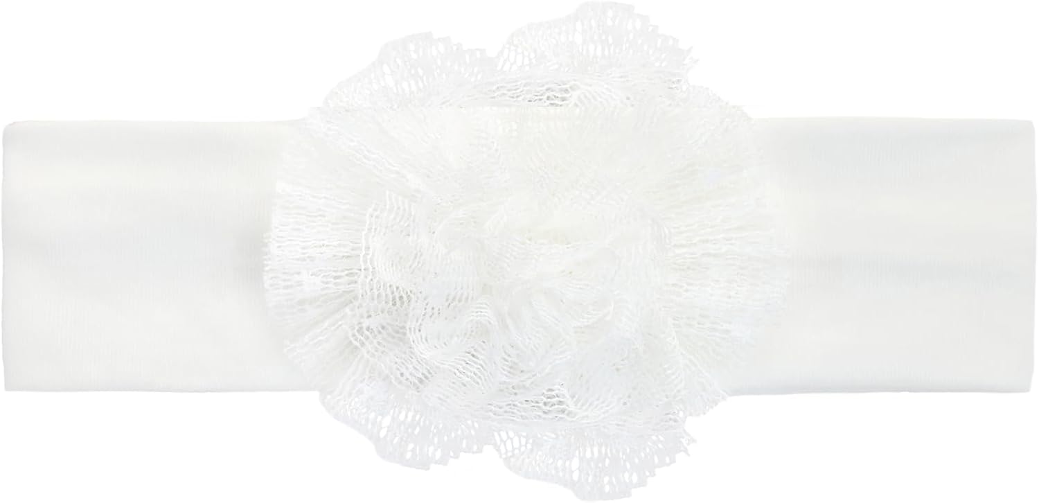 Lilax Baby Girls Lace Baptism Dress Christening with Matching Headband