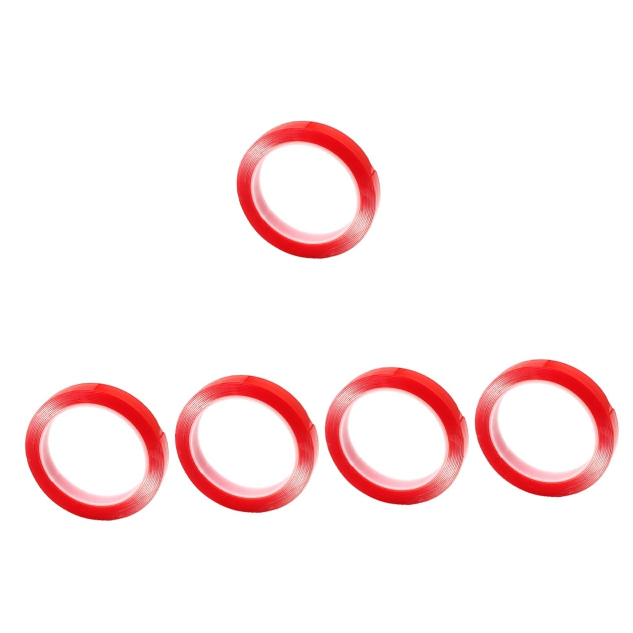 Gadpiparty 5 Adesivo adesivo nastro resistente all'aperto nastro biadesivo per tessuto Multifunzione pesante adesivo multiuso adesivo senza tracce acido acrilico rosso