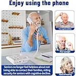 Azonee-Landline-Phones-for-Seniors-Big-Button-Phones-for-Seniors-9-Picture-Replaceable-One-Touch-Dial-110dB-Amplified-Ringer-House-Phones-for-The-Hearing-Visually-Impaired-Dementia-and-Alzheimer