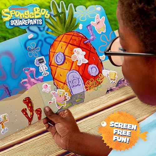 Image of Horizon Group USA Puffy Sticker Playset for Kids, Spongebob