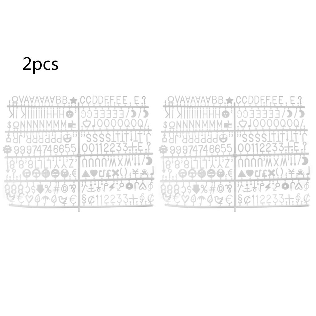 Buy GuanjunLI 2Pc Plastic Letters Board Characters Sign Board Letters