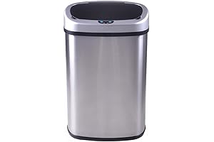 FDW 13 Gallon Touch-Free Trash Can for Bathroom, Bedroom, Home Office