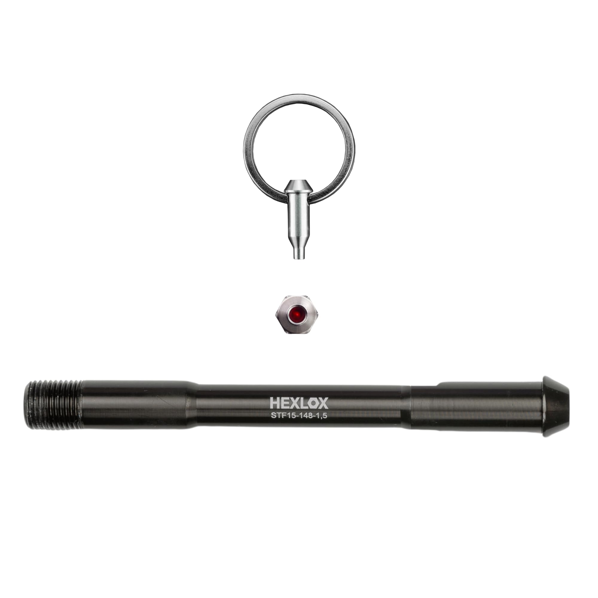 Steckachse Thru Axle Hinterrad 12x163mm, Gewindesteigung 1.5, M12, Diebstahlschutz Fahrradachse für MTB, Gravel, Rennrad – Schutz vor Komponentendiebstahl