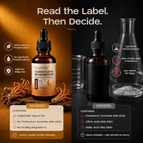 Image of Nuvedo Cordyceps Mushroom Liquid Extract | 10 mL | 1:5 Dual Extract