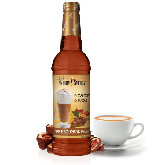 Jordans Skinny Syrups | 0 Calories | 0 Sugar | Maple Bourbon Pecan Syrup 750mL