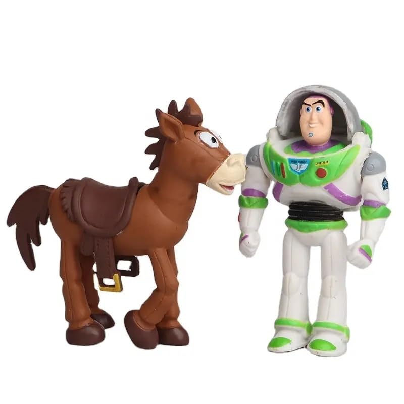 Image of Mini Action Figures, Multiple Character Collectible Set, Car Dashboard, Decoration and Cake Topper Toys for Fans 5-15 cm (7 Pcs Adorable Toy & Story Playset)