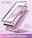 i-Blason Cosmo Series Case for Galaxy S9 (2018 Release), Slim Full-Body Stylish Protective Case with Built-in Screen Protector (Purple)
