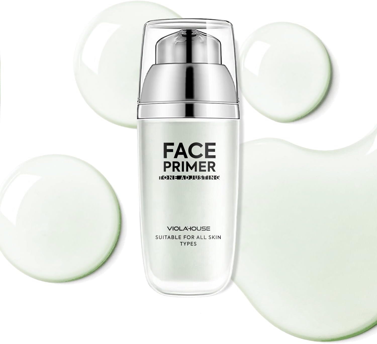 VIOLA HOUSE Face Primer, Tone Adjust Primer For Face Before Makeup-Refined, Bright And Smooth The Skin And Fills Fine Lines (Mint Green) VIOLA HOUSE Face Primer, Tone Adjust Primer For Face Before Makeup-Refined, Bright And Smooth The Skin And Fills Fine Lines (Mint Green)
