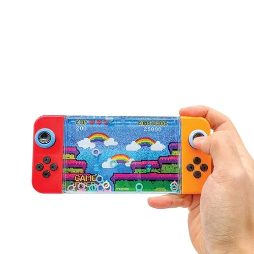 Gedded Game Over Water Games - Pack of 12 - Classic Ring Toss Water Game with Vibrant Designs for Kids and Family Fun