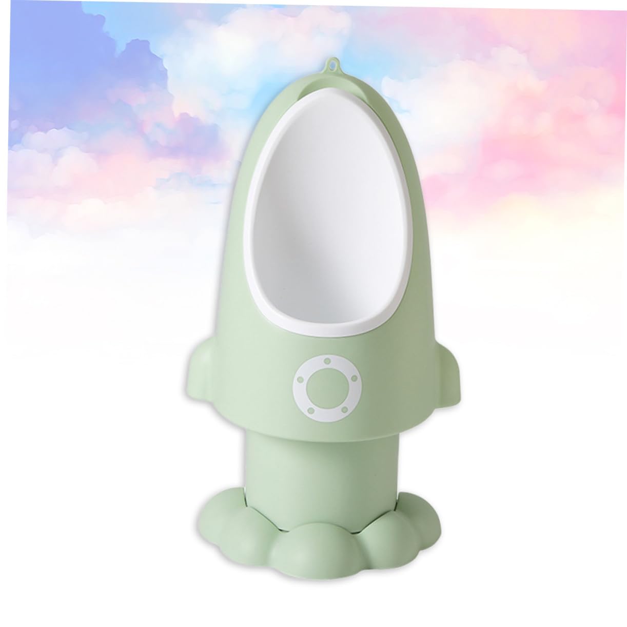 Höhenverstellbarer Steh Toilettensitz für Jungen mit Lustigem Raketen Design aus Pp Bequem und Leicht zu Reinigen für Töpfchentraining von Kleinkindern