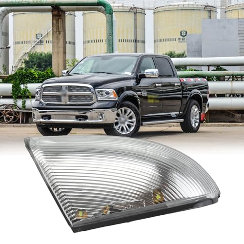 MCMMLDM Front Left Driver Side LED Mirror Turn Signal Light Lamp Assembly Puddle Light Fits For Dodge Ram 1500 2500 2009-2022 68064949AA