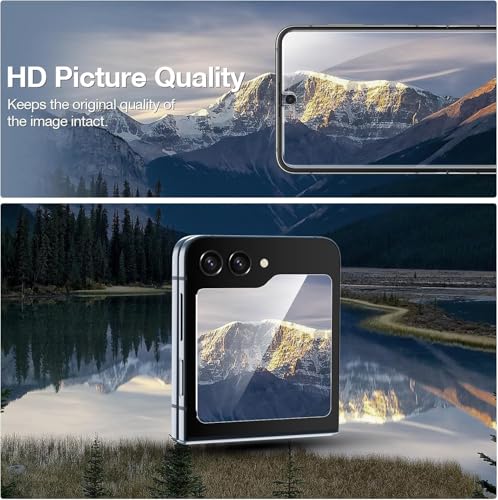 Image of FabeKee Screen Guard Film Compatible For Samsung Galaxy Z Flip7 5G Cellphone Self Healing Unbreakable Hd Hydrogel [Tpu Film] Flexible Film-Clear [Not Tempered Glass]