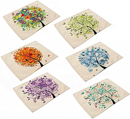 Set di 6 tovagliette all'americana resistenti al calore, per tavo...