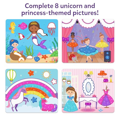 Image of Skillmatics Dot It Sticker Art Activity - Unicorns & Princesses, 500+ Sparkly Stickers, Mess-Free Fun for Kids, DIY Craft Kits, Travel Toys, Scrapbooking, Gifts for Ages 3, 4, 5, 6, 7