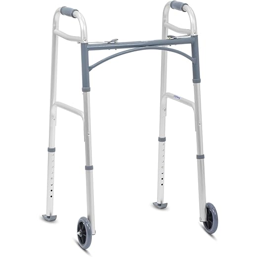 KosmoCare Deluxe Folding Walker 5 Castors