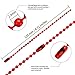 Hicarer 200 Pack Colored Bead Keychain Metal Hanging Chains Necklace Connector for Hanging Ornament Jewelry Tag (Vibrant Color)