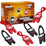 Shindel 40PCS Flying Ninjas, Elastic Slingshot Ninja Toys for Kids Goodie Bag Stuffers, Classroom Treasure Box Carnival Prizes, Funny Stretchy Finger Toys Party Favors