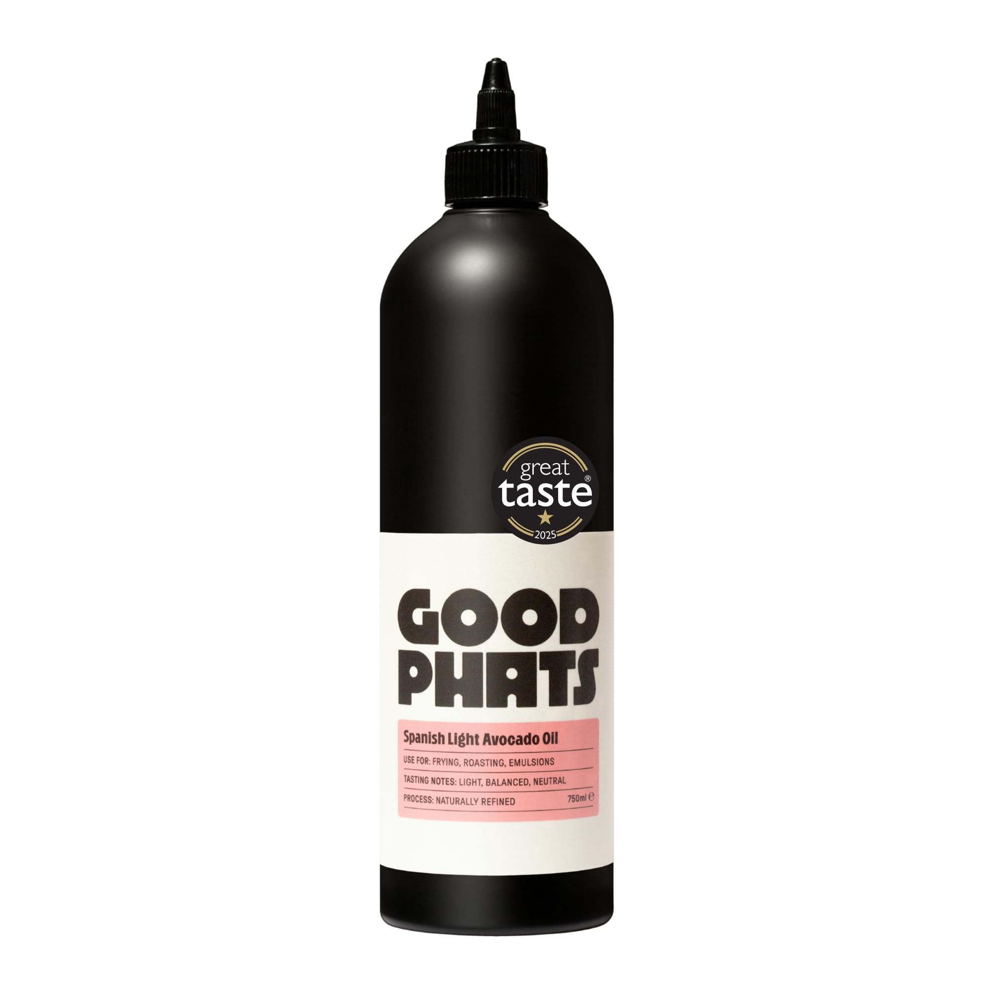 GOOD PHATS Spanish Light Avocado Oil Squeezy for High Heat Cooking, 750ml