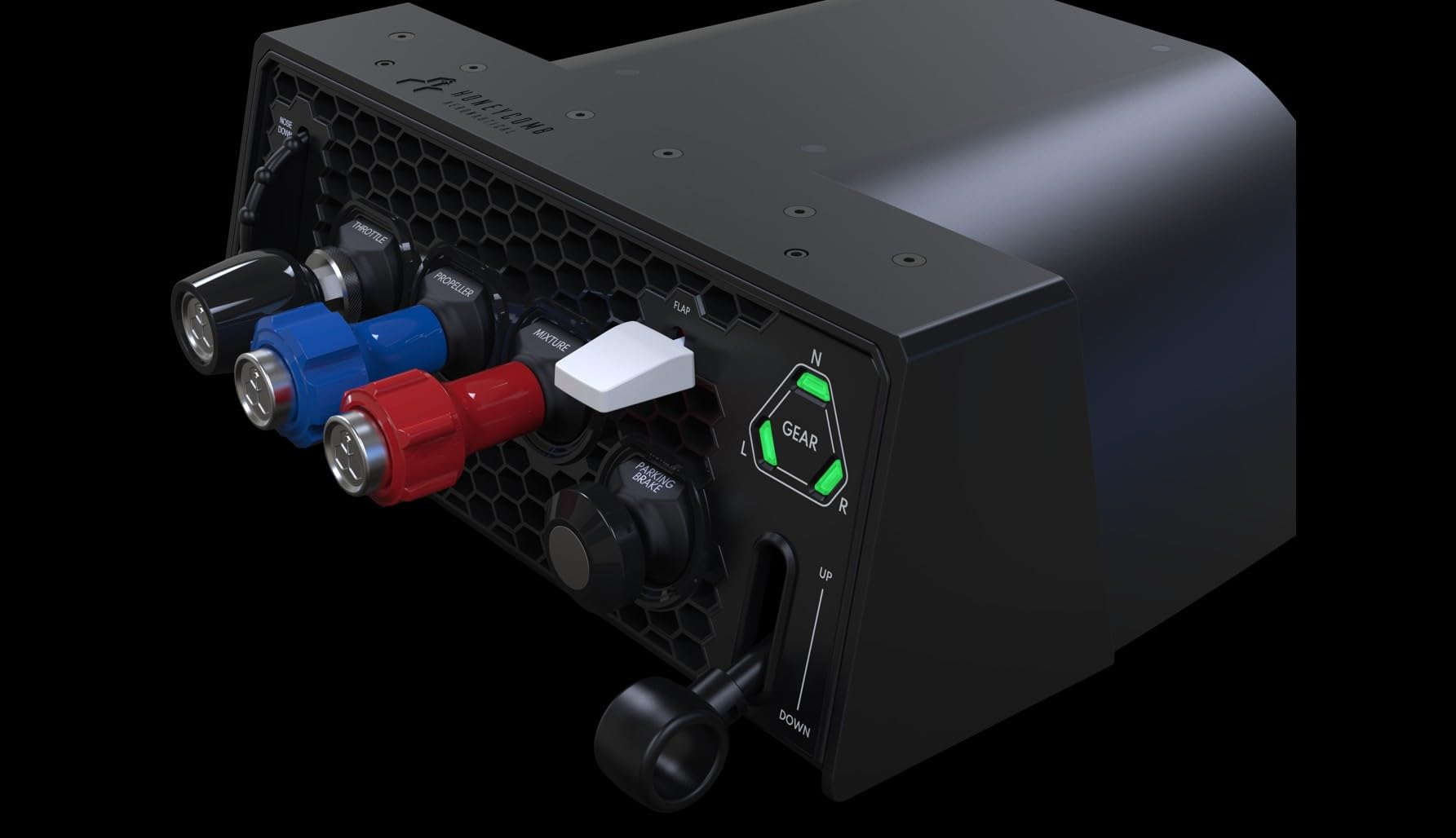 Honeycomb Sierra TPM Modulo Simulazione di Volo per PC e Mac con Manetta Vernier, Ruota Trim, Flap e Carrello di Atterraggio