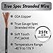 InstallGear 8 Gauge Wire (25ft) Copper Clad Aluminum CAA - Primary Automotive Wire, Car Amplifier Power and Ground Cable, Battery Cable, Car Audio Speaker Stereo, Welding Cable 8 Gauge Amp Wire