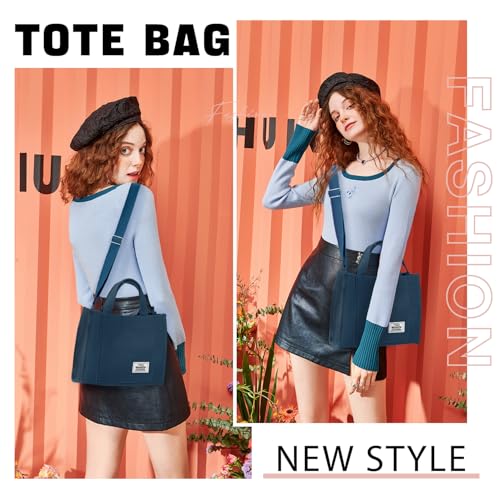Image of Corduroy Tote Bag for Women Small Satchel Bag Mini Tote Bag Aesthetic Crossbody Handbag - School Work Travel Shopping