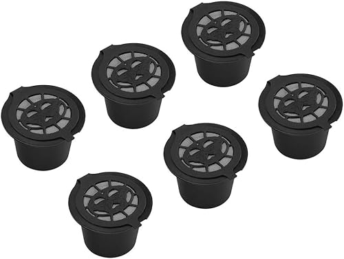 Accesorios de filtro de cápsulas de café, cestas de filtros de café, cápsulas de repuesto, soporte de plástico, 6 unidades, para filtros
