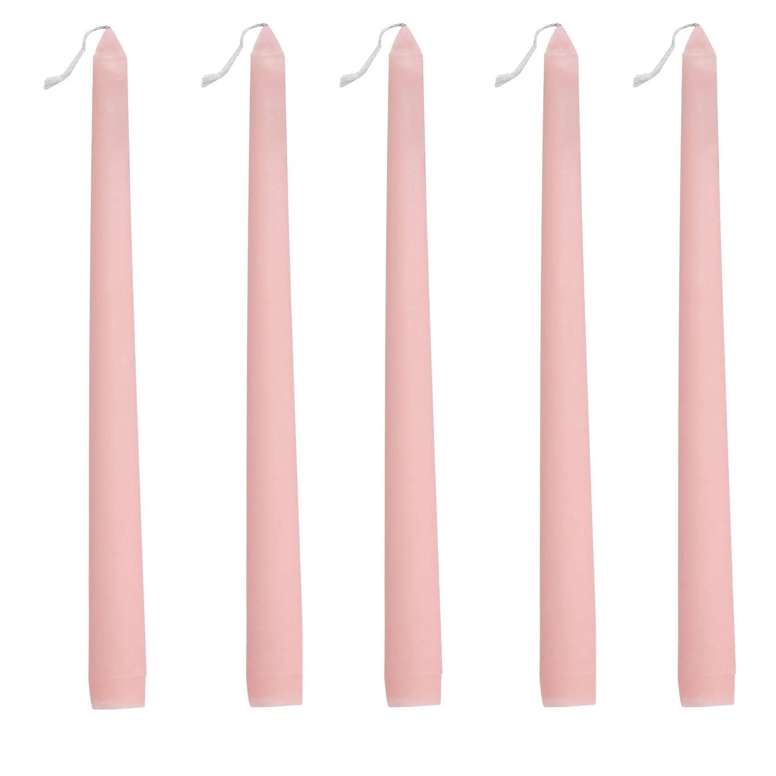 BalsaCircle 12 pcs 10-Inch Rose Gold tall Premium Taper Candles for Wedding Party Birthday Centerpieces Home Decorations Supplies