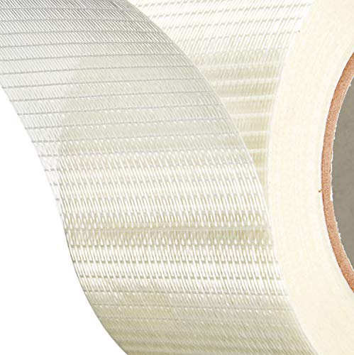 Image of GGR Supplies T.R.U. FIL-835B /D Transparent Bi-Directional Filament Strapping Tape: 3 in. x 60 yds.
