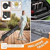 KESSER® Pavillon Faltpavillon 3x3m | Pop-Up Gartenpavillon Höhenverstellbar Stabil Wasserdicht Winterfest | Partyzelt Festzelt UV-Schutz 50+ inkl. Tasche mit Rollen & Bodenanker | Beige