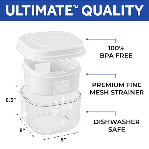 Miniatura 4 de Ultimate Colador de yogur  Haz un delicioso yogur griego alto en proteínas, 70% menos de azúcar y lactosa  Máquina de yogur griego de malla fina de