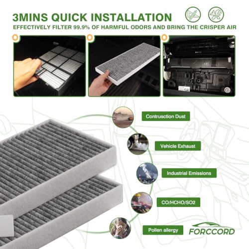 Image of 6-Pack Cabin Air Filters for Tesla Model Y 2020-2026 | for Model Y Refresh Juniper 2025-2026, Replace #165837500A 165837600A, Cabin Intake Filter Replacement Car Accessories