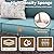 VONZOY Patio Furniture Set, 5 Pieces Outdoor Sectional Sofa Couch with Chairs, Ottomans and Thick Cushions, All Weather Wicker Rattan Patio Conversation Set Light Blue
