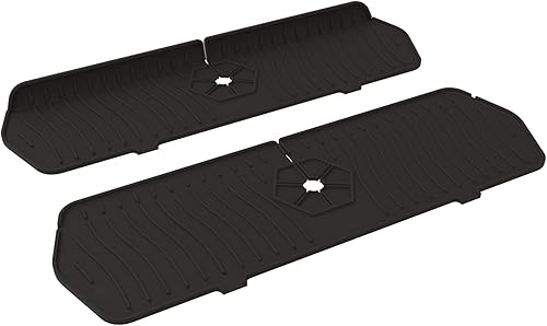 Protector de salpicaduras de silicona para grifo 18 x 59 pulgadas tapete para recogedor de agua para grifo soporte de esponja para jabón de platos
