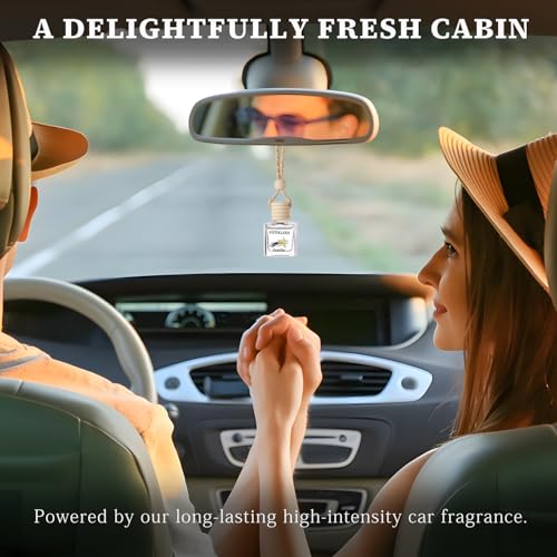 Image of 2-Pack Car Air Fresheners, Car Deodorizer, Vanilla Scented Air Freshener Long Lasting Hanging Car Air Freshener for Men and Women, Car Scent Diffuser by VUTOLLOSA