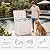 YITAHOME 31 Gallon Deck Boxes Set of 2, Lockable Outdoor Storage Bins for Patio Cushions, Garden Tools, Weather-Resistant Resin Storage Solution, White