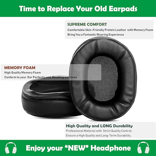 Premium Protein Leather Earpads Replacement for ASUS Vulcan Pro Rog Gaming Stereo Headphone Ear Cushions miniatura 5