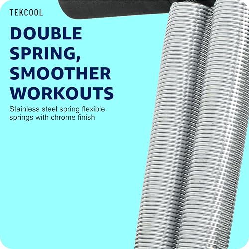 Image of TEKCOOL Double Spring Tummy Trimmer Men and Women for Abs Workout Stomach Exercise Machine for Women and Men Exercise in Gym
