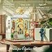 CUTEBEE Book Nook Kit - DIY Miniature House Dollhouse Kit for Adults and Teens, Booknook Tiny House Bookshelf Decor 3D Wooden Puzzle, Gifts for Family, Friends (Champs-Élysées Florist)