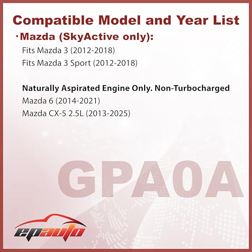 EPAuto GPA0A (PE07-13-3A0A) Engine Air Filter, Replacement for Mazda CX-5 2.0L/2.5L, Mazda 6, Mazda 3 – Fits SkyActiv and Naturally Aspirated Models (2012–2025) - Image 3