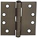 Emtek 94015 4.5" x 4.5" Square Corner Ball Bearing Mortise Hinge - Pair, Medium Bronze
