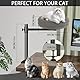 TECKZOON Katzenbett Schreibtisch, 360° Drehung Katzenbett für Schreibtisch, Bohrfrei & Höhenverstellbar, Erhöhtes Katzenhaus über Schreibtisch, Katzenkasten Hält Kätzchen Katze nah Arbeitsbereich