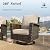 HERA'S HOUSE 8-Piece Patio Furniture Set with Outdoor Swivel Chairs & Fire Pit Table, High Back Wicker Conversation Sets with 5.5" Thick Cushions, All-Weather Deep Seating Sofa with Ottomans, Beige
