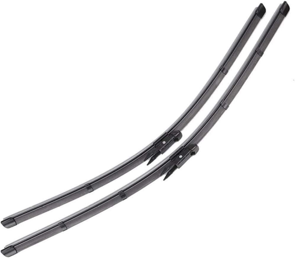 HHZDQ Wiper Natural Rubber Black Wiper Blades 2pcs Car