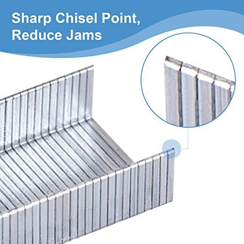 ezwork standard staples, 1/4 inch length, 25 sheet capacity, 10000 staples, 10 pack general purpose staple, jam free sharp chisel point staples for most standard desktop staplers (24/6, 1/4'' length) ezwork standard staples, 1/4 inch length, 25 sheet capacity, 10000 staples, 10 pack general purpose staple, jam free sharp chisel point staples for most standard desktop staplers (24/6, 1/4'' length)