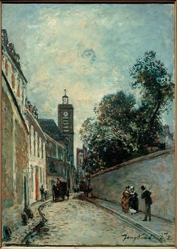Carteles impresiones la Rue de l'Abbé de l'Épée de Jongkind, cuadros para decoración pared