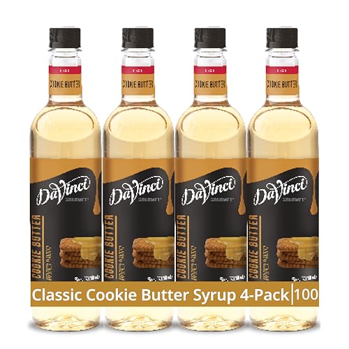 Image of DaVinci Gourmet Cookie Butter Syrup, 25.4 Fluid Ounces (Pack of 4)